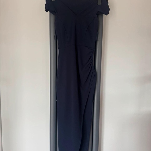 Elegant Navy Blue Women's Dress - Picture 1 of 5
